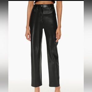 Aritzia vegan leather pants size 2